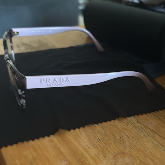 Light pink and brown Prada eyeglasses. Used but in perfect condition. - Picture 4 of 8